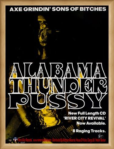 Framed Framed Alabama Thunderpussy - Frank Kozik