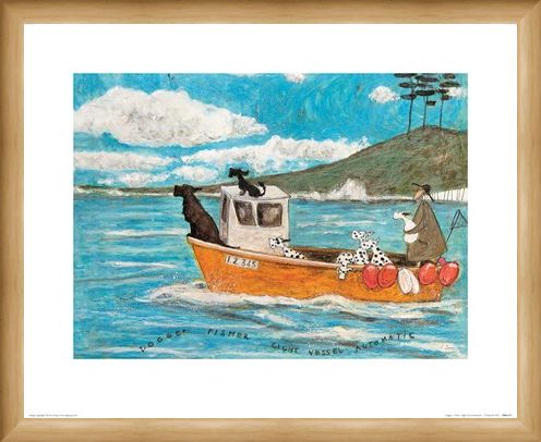 Framed Framed Dogger, Fisher, Light Vessel Automatic - Sam Toft