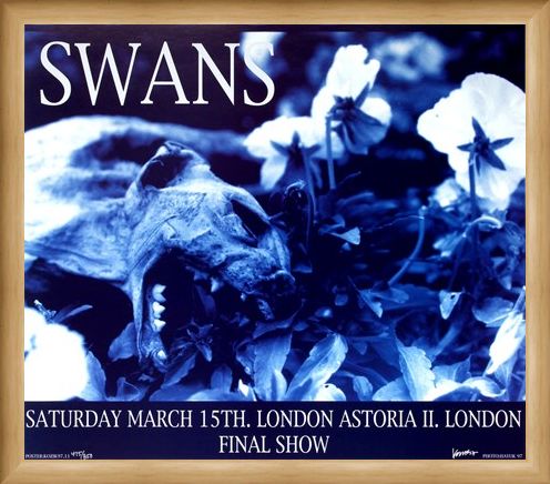 Framed Framed Swans at London Astoria II - Frank Kozik