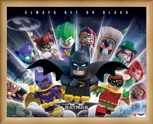 Framed Framed Always Bet On Black - Lego Batman