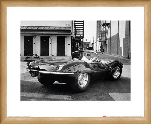 Framed Framed Steve McQueen - Jaguar - Time Life