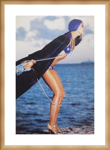 Framed Framed Jerry Hall, Jamaica May 1975 - Norman Parkinson