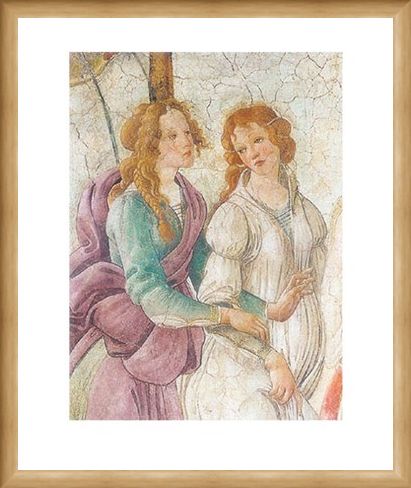 Framed Framed Venus Offers Gifts - Sandro Botticelli
