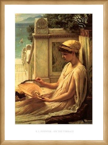 Framed Framed On the Terrace - Edward Poynter