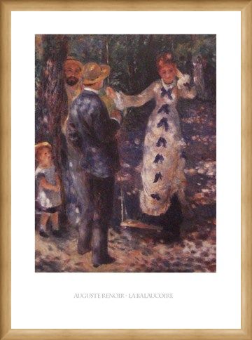 Framed Framed The Balançoire (The Swing) - Auguste Renoir