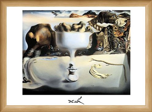 Framed Framed Apparition of a Face and Fruitdish, 1938 - Salvador Dali