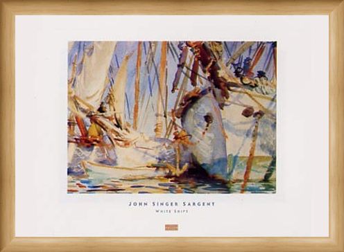 Framed Framed White Ships - John Singer Sargent