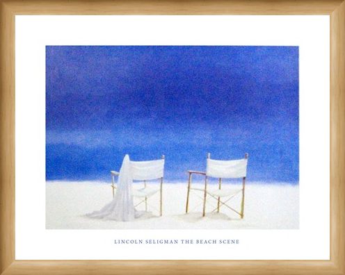 Framed Framed The Beach Scene - Lincoln Seligman