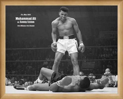 Framed Framed History in the Making - Muhammad Ali Vs Sonny Liston