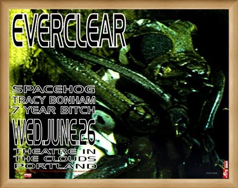 Framed Framed Frank Kozik Everclear Live at Theatre in the Clouds Limited Edition Print -