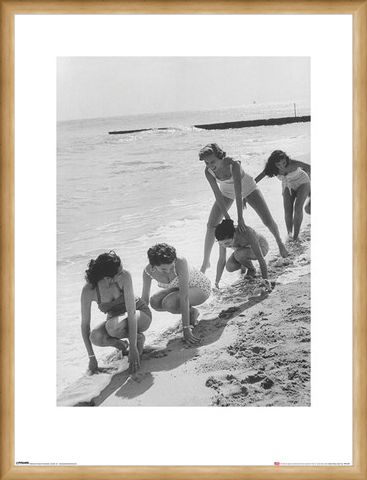 Framed Framed Models Playing Leap Frog - Time Life