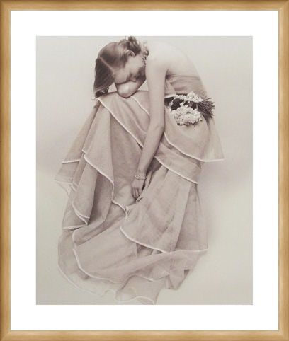 Framed Framed Tiered Evening Dress, March 1951 - Norman Parkinson