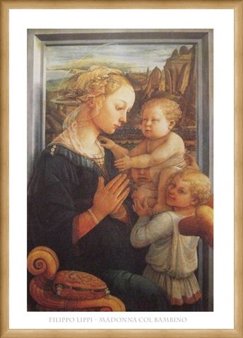 Framed Framed Madonna with Child - Filippo Lippi