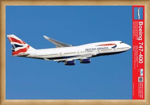 Framed Framed Boeing 747-400 - Jumbo Jet