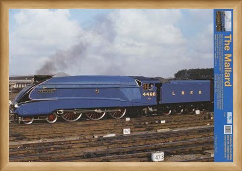 Framed Framed Steaming Ahead Of The Competition - Mallard Train