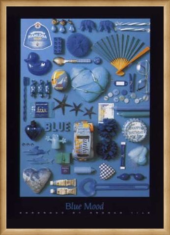Framed Framed Blue Mood - Andrea Tilk