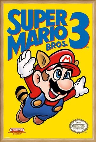 Framed Framed Super Mario Bros 3 - Retro Gaming