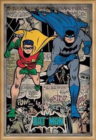 Framed Framed Batman Comic Book Montage - DC Comics