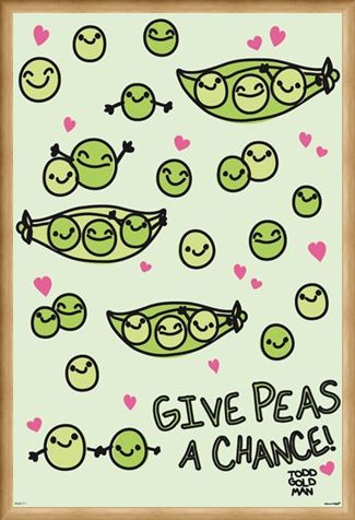 Framed Framed Give Peas A Chance - David & Goliath