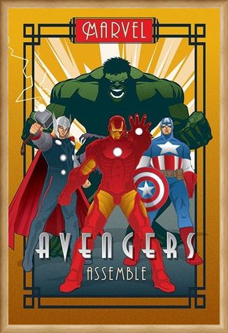 Framed Framed Avengers Assemble - Marvel Deco