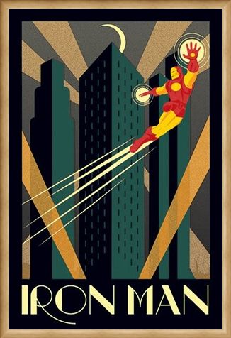 Framed Framed Iron Man - Marvel Deco
