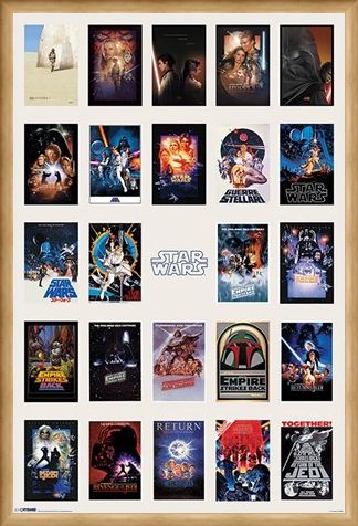 Framed Framed Star Wars Collage - May the Force be with you