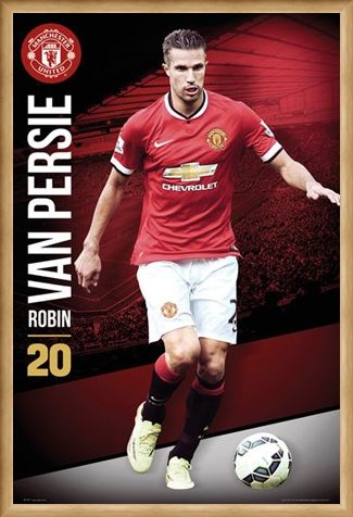 Framed Framed Robin Van Persie - Manchester United Football Club