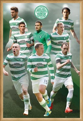 Framed Framed Star Players - Celtic Football Club 2014/15