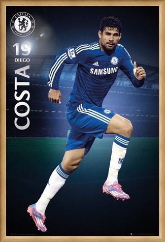 Framed Framed Diego Costa - Chelsea Football Club