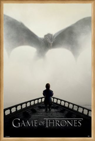 Framed Framed A Lion & A Dragon - Game of Thrones