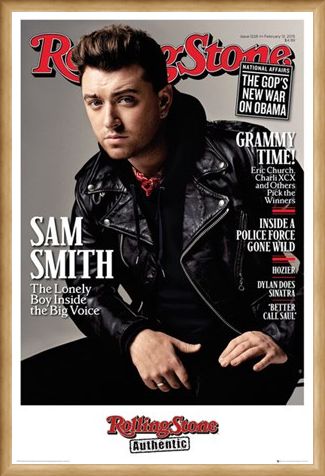 Framed Framed Rolling Stone Magazine - Sam Smith