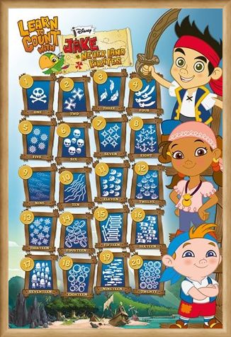Framed Framed Learn To Count - James & The Neverland Pirates