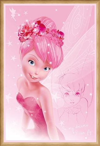 Framed Framed Tink In Pink - Disney's Tinkerbell