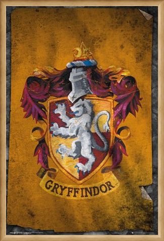 Framed Framed Gryffindor Flag - Harry Potter