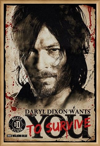 Framed Framed Daryl Needs You - The Walking Dead