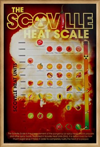 Framed Framed How Hot Can You Handle It? - The Scoville Heat Scale