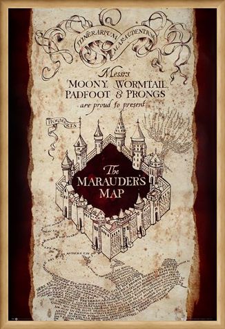 Framed Framed Messrs. Moony, Wormtail, Padfoot & Prongs - Harry Potter