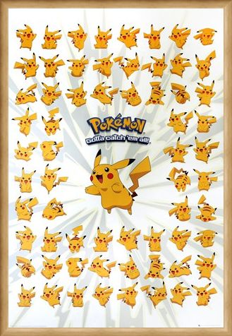 Framed Framed The Pokemon With A Punch - Pokemon - Pikachu