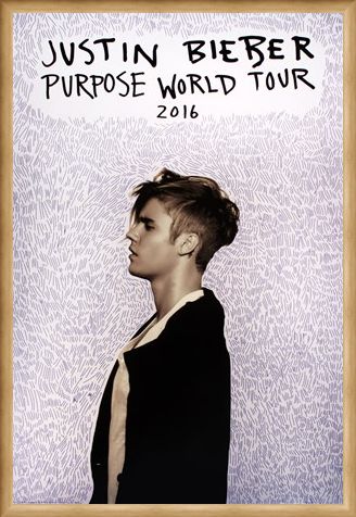 Framed Framed Purpose Tour Poster - Justin Bieber