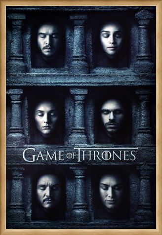 Framed Framed Hall Of Faces - Game Of Thrones