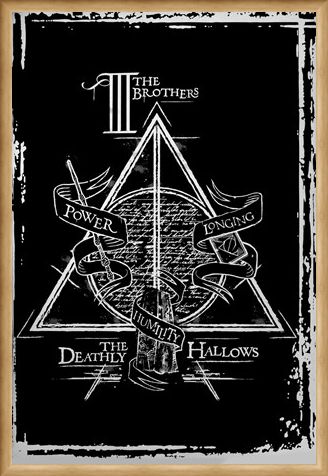 Framed Framed Deathly Hallows Graphic - Harry Potter