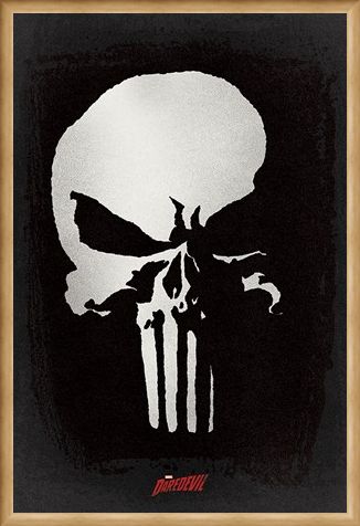 Framed Framed The Punisher Logo - Daredevil TV Series