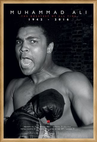 Framed Framed The Greatest Of All Time - Muhammad Ali