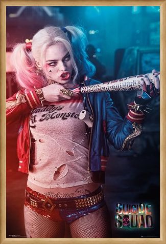 Framed Framed Harley Quinn - Baseball Gun - Suicide Squad