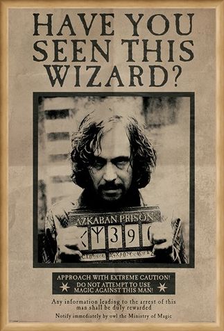 Framed Framed Wanted Sirius Black - Harry Potter
