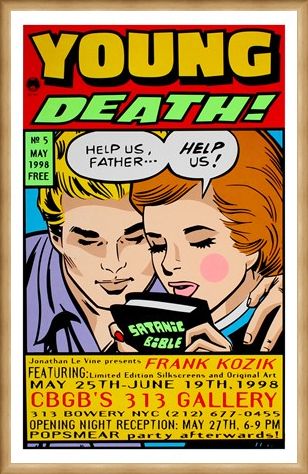Framed Framed Young Death! - Frank Kozik