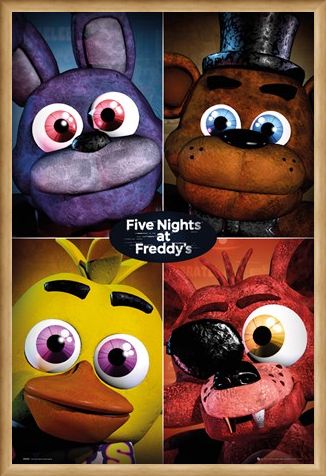 Framed Framed The Fazbear Gang - Five Nights At Freddy's