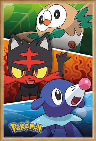 Framed Framed Alola Partners - Pokemon