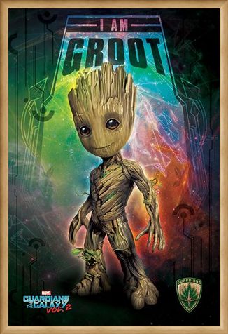 Framed Framed I Am Groot - Guardians of the Galaxy Vol. 2