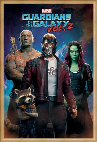 Framed Framed Characters In Space - Guardians Of The Galaxy Vol.2